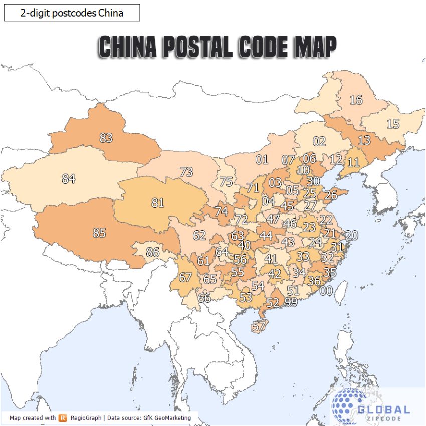Latest Postal code China 2023