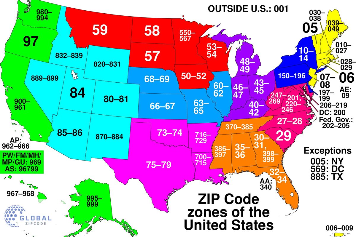 Latest Postal Code in United State of America