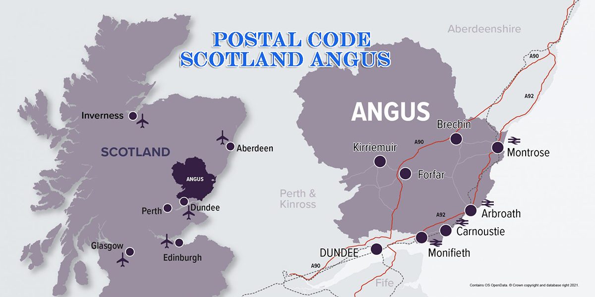 Scotland-Angus-Postal-Codes