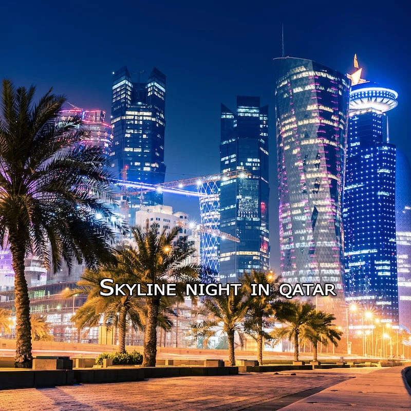 Qatar-skyline-night-globalzipcode
