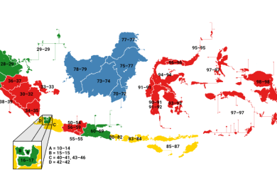 Indonesia Postal Codes by County